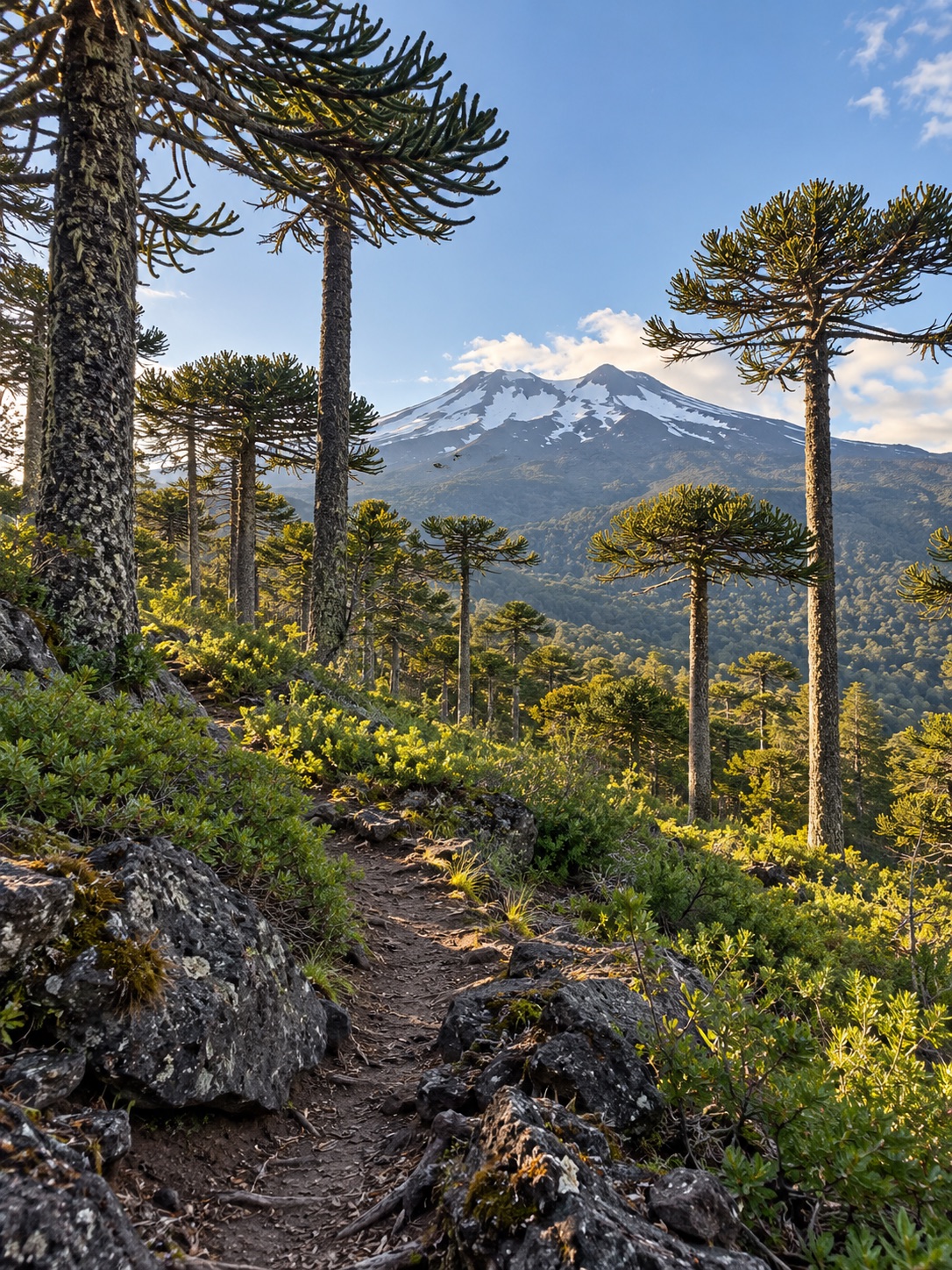Inspiración: caminata entre araucarias